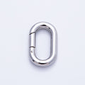 Stainless Steel 23mm Minimalist Oblong Oval Push Gate Clasp Closure Finding | Findings-00077