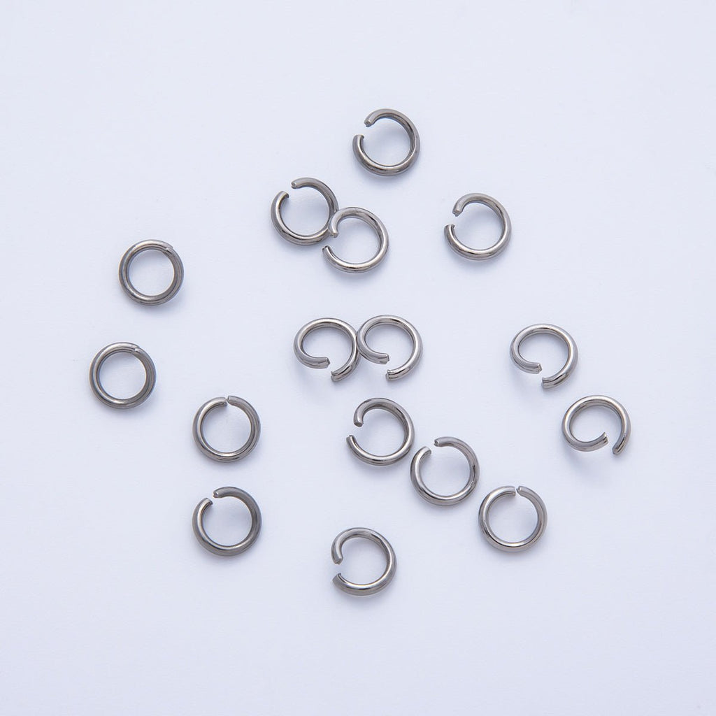 Stainless Steel 6mm x 1mm Jump Ring Findings by 10 Pieces | Findings-00059