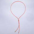 SUMMER 2mm Faux Paracord Bolo Slide Adjustable 26 Inch Lariat Necklace | WA-04304 ~ WA-04307
