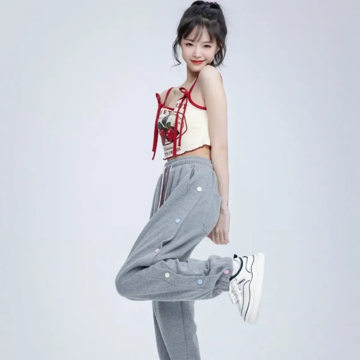 Japanese Sweet Cherry Crop Top