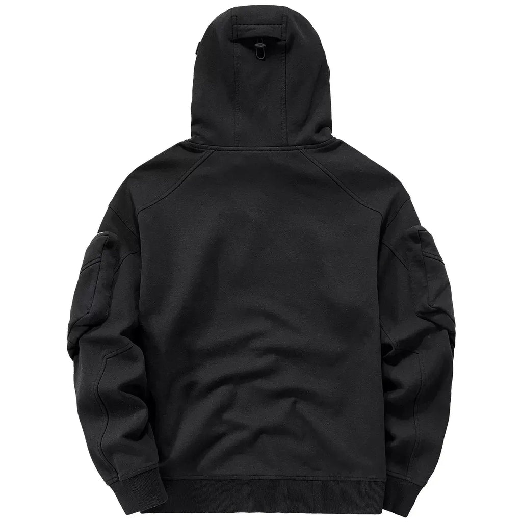 Techwear High Neck Hoodie