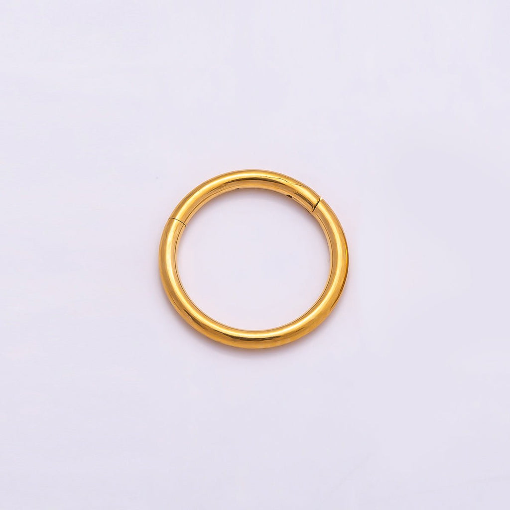 Titanium 10mm Minimalist Round Single Septum Cartilage Piercing Clicker | BJ-00138