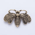 Vintage Gold 51mm x 33mm Fly Insect Animal Pin Brooch | BH-061