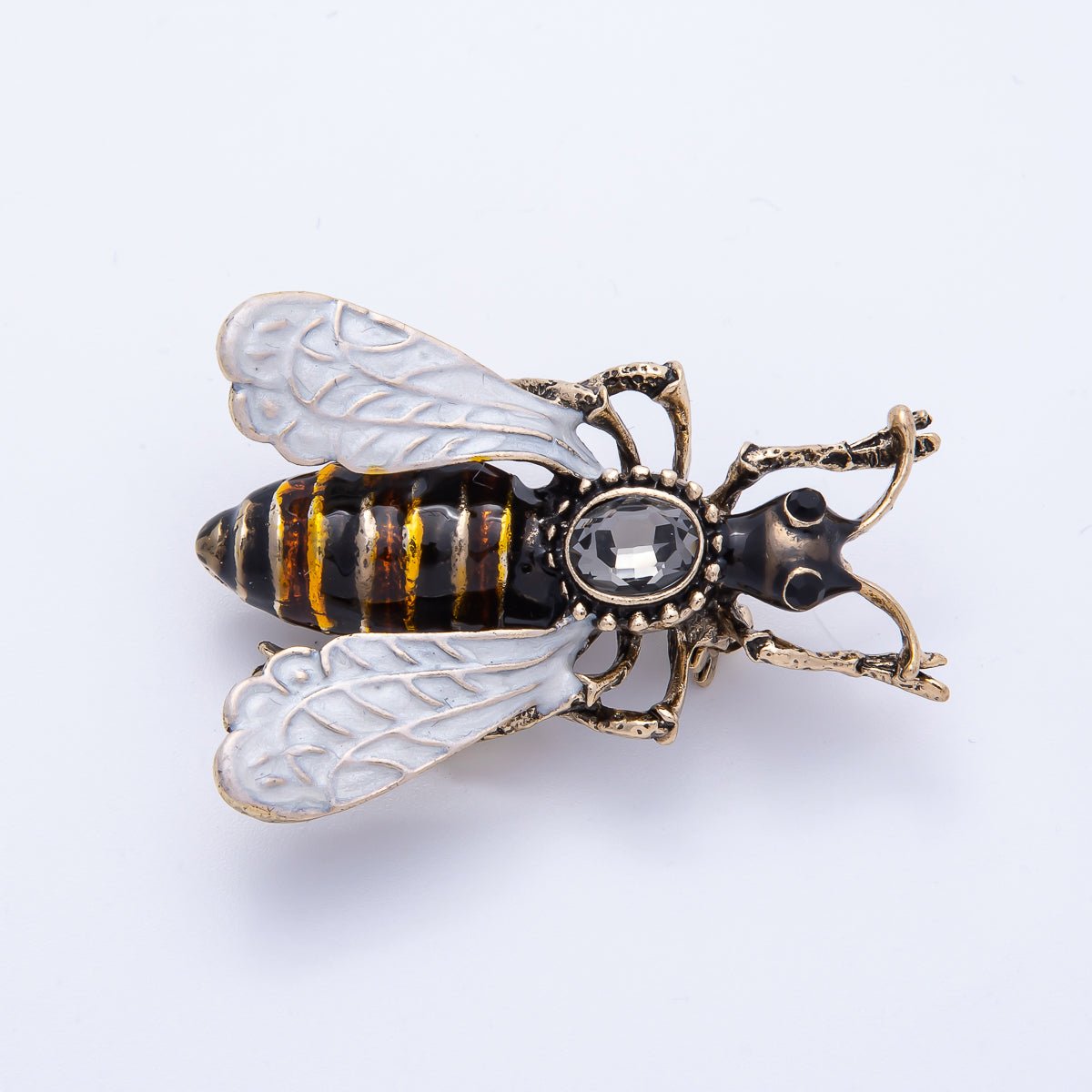 Vintage Gold Wasps Bee Insect Animal Pin Brooch | BH-036